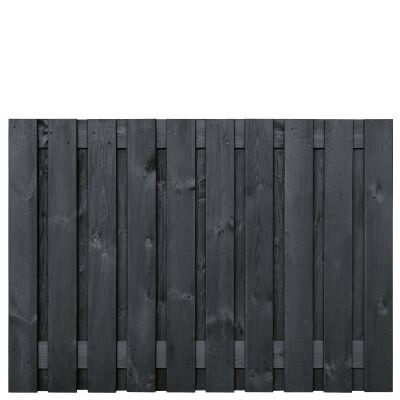Tuinscherm Dresden zwart 21+2, Size: Dresden 130x180cm