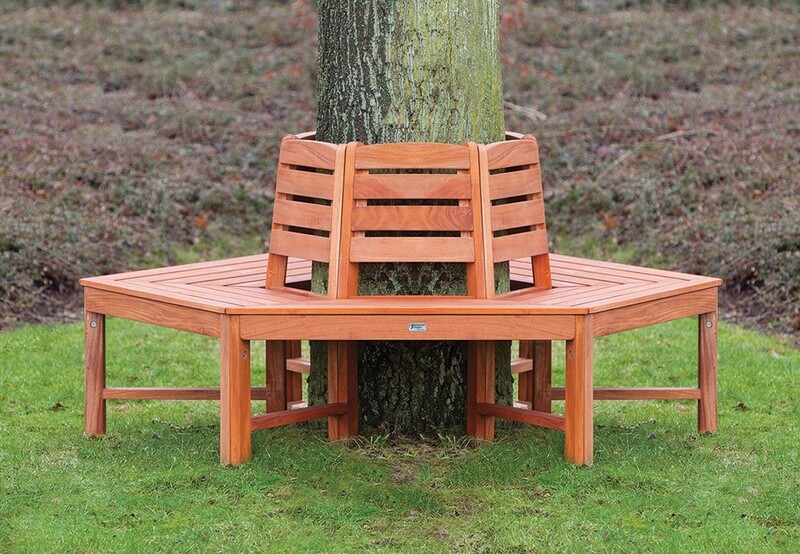 Hardhouten Boombank Binnendiameter: 87cm / Buitendiameter: 185cm Hoogte: 86cm / Dikte: 2.8cm