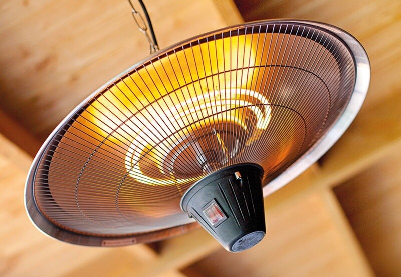 Heater Plafond model met afstandsbed. diameter 60cm 900/2100 W