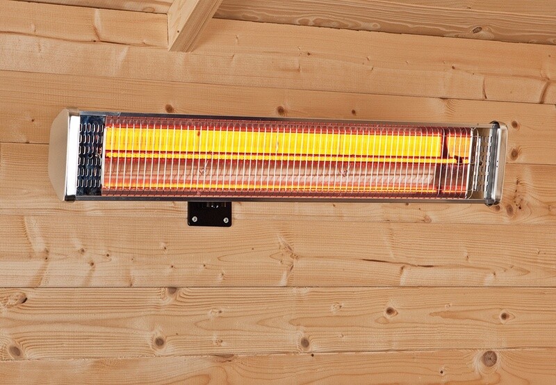 Heater Wand model met afstandsbed. lengte 70cm 1800 W