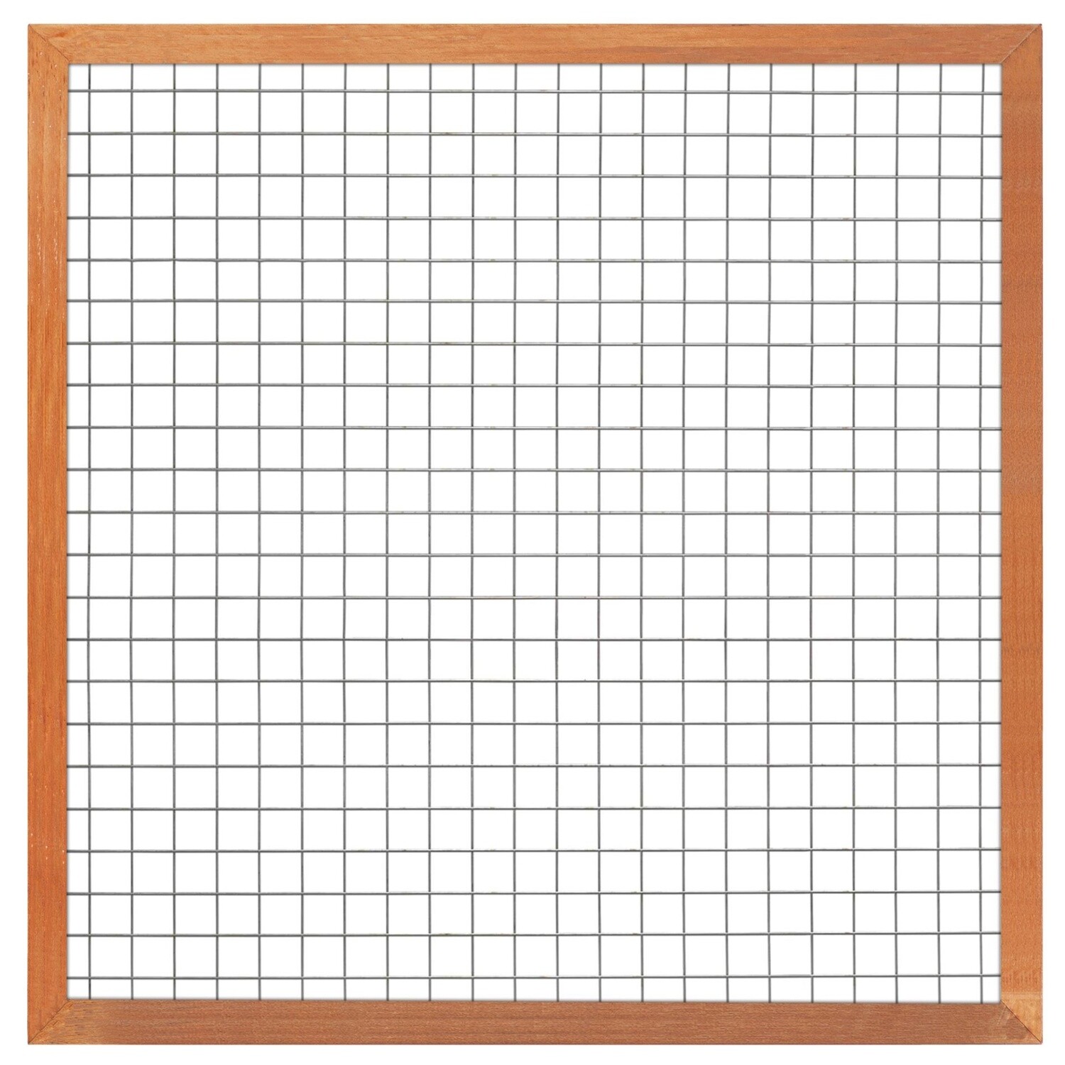 Gaaselement met kader 44x68 Hardhout, Size: H180xB180cm HARDHOUT