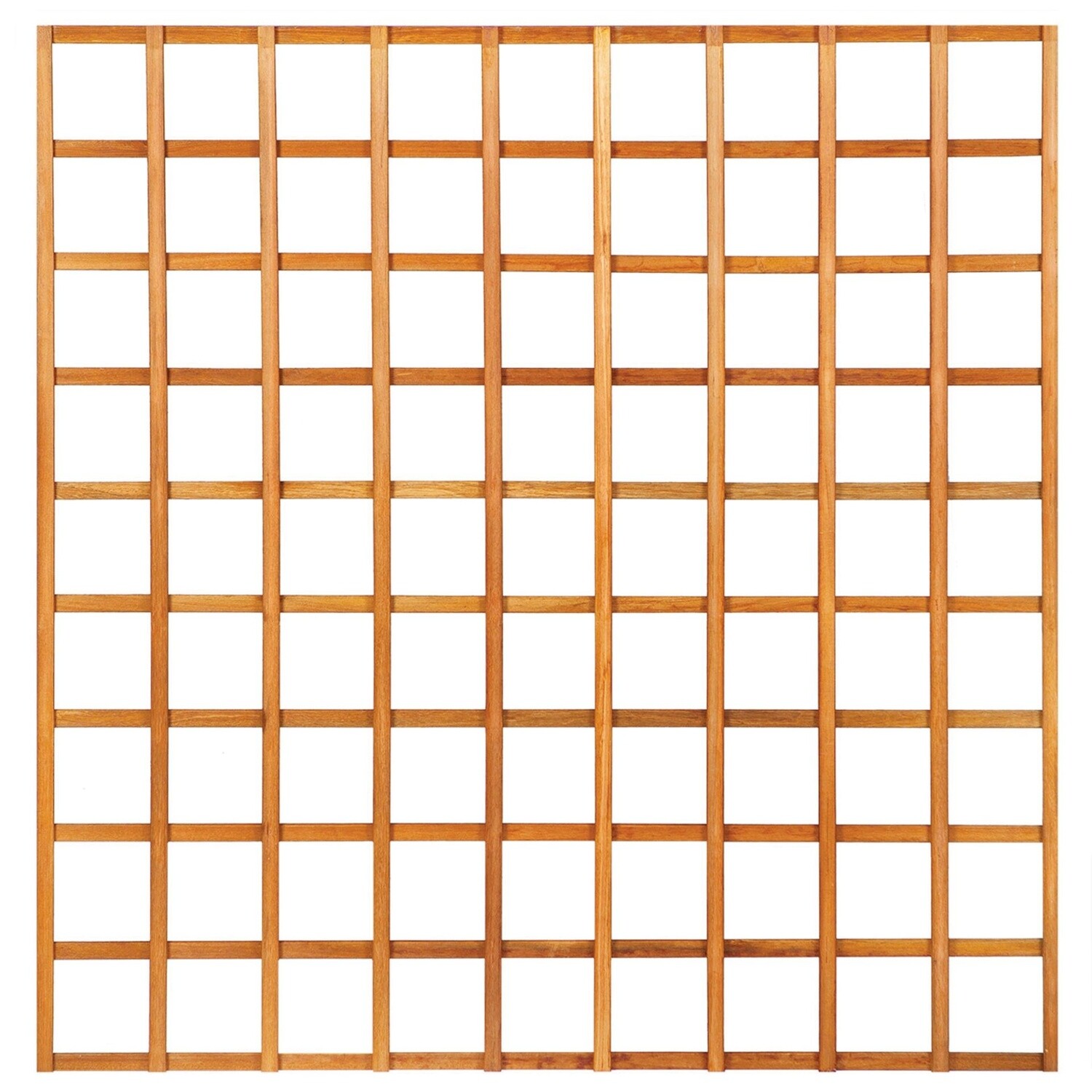 Trellis recht hardhout, Size: H180xB180cm glad geschaafd