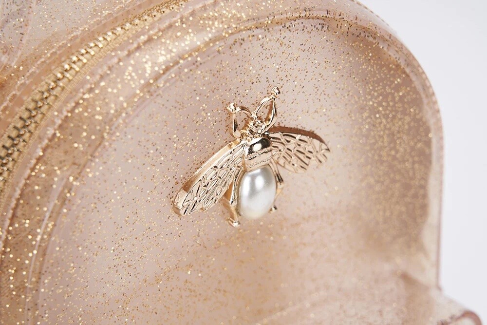 Gold Bee Jelly Mini Backpack