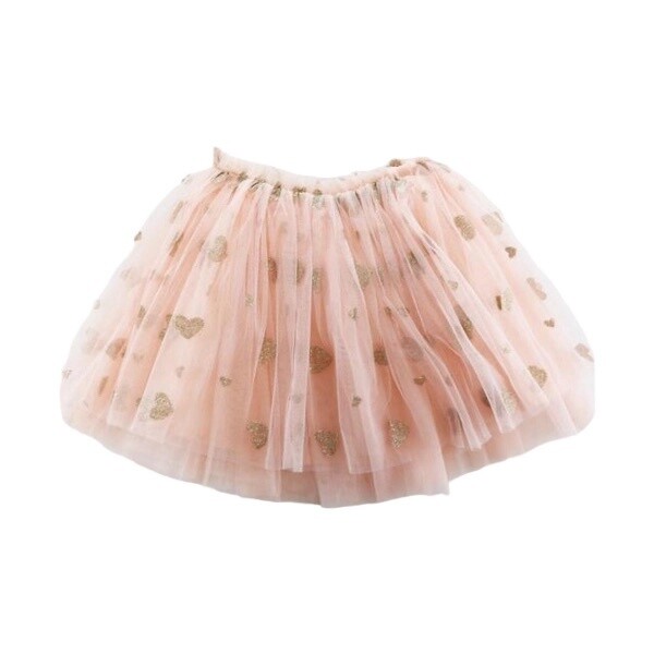 Glitter Heart Tutu Skirt | Pink