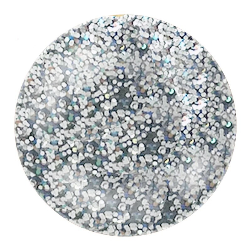 Water Based Nail Polish | Glitter Silver | Vanilla Scent