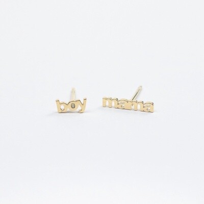 Boy Mama Earring Set