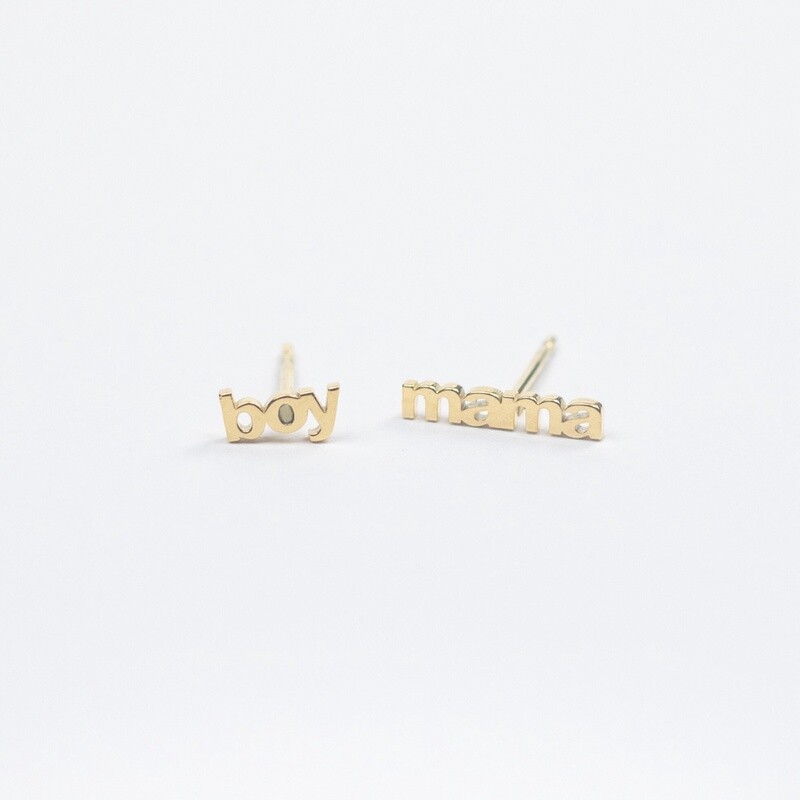 Boy Mama Earring Set