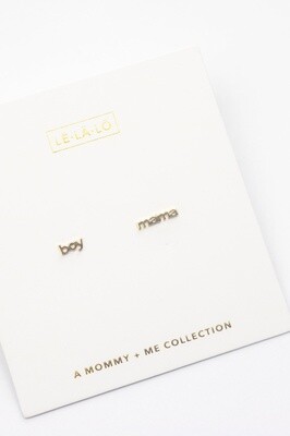 Boy Mama Earring Set
