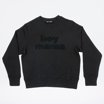 Chenille Cotton Sweatshirt | Boy Mama