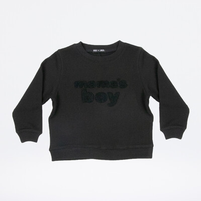 Chenille Cotton Sweatshirt | Mama&#39;s Boy