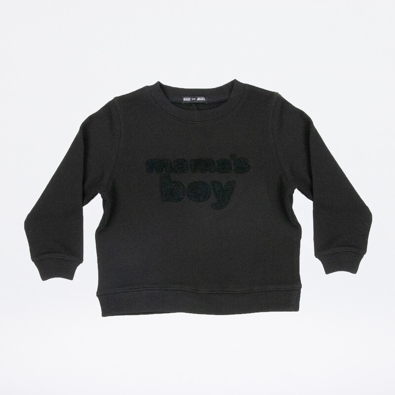 Chenille Cotton Sweatshirt | Mama&#39;s Boy
