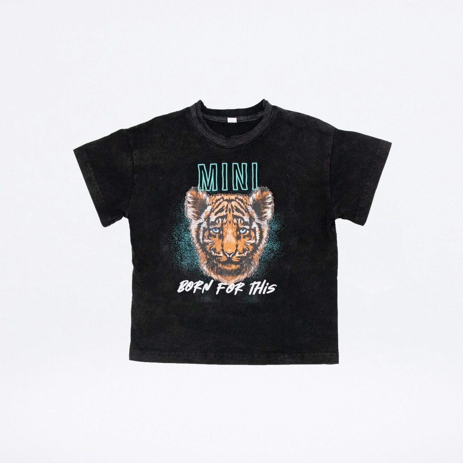 Multi Media Tiger MINI Oversized Tee | Charcoal