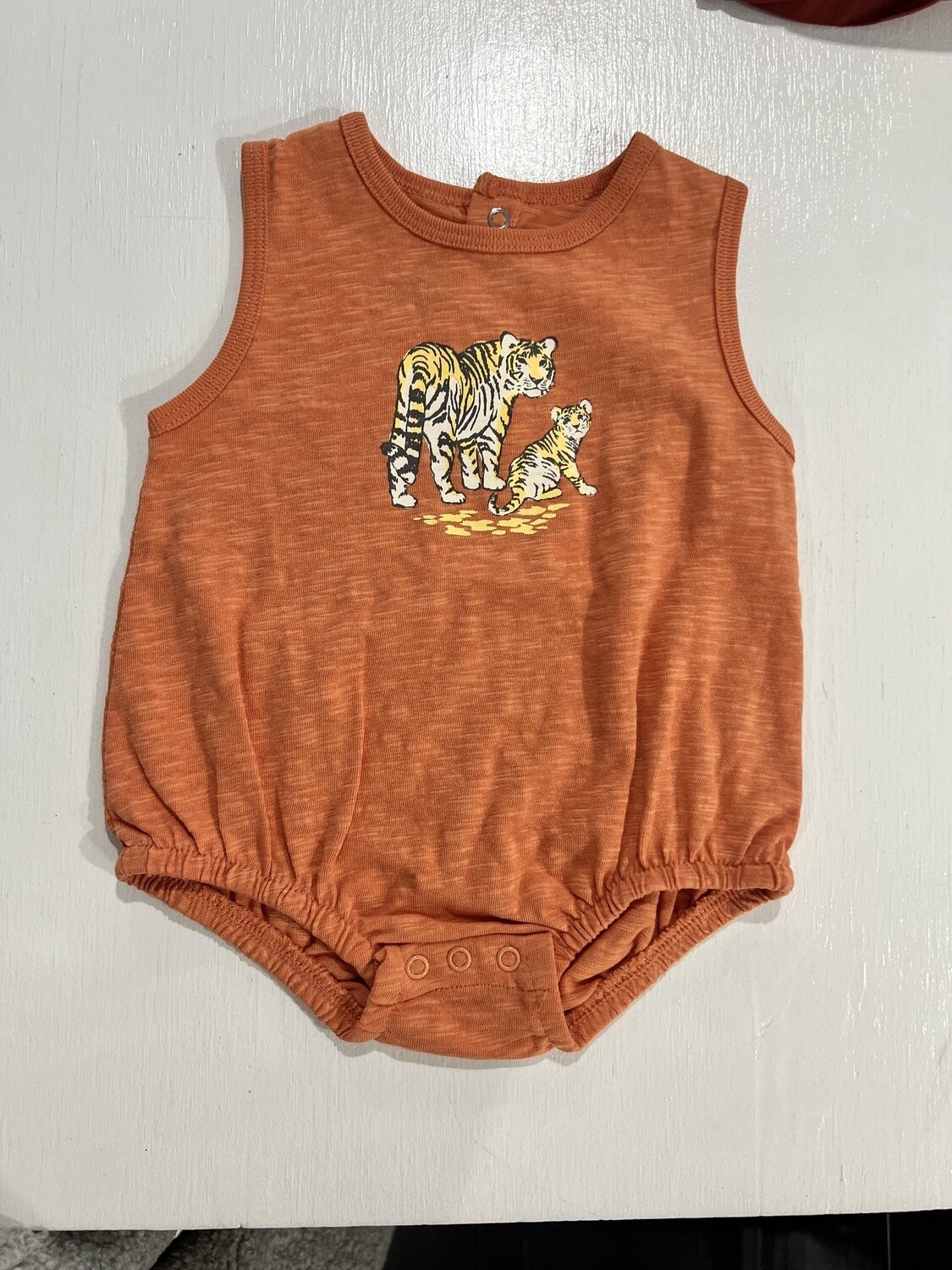 Oliver &amp; Rain | Bodysuit SS | Orange Tiger