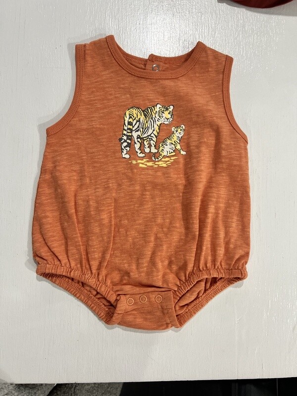 Oliver &amp; Rain | Bodysuit SS | Orange Tiger