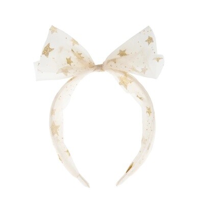 Moonlight Tulle Headband | Gold