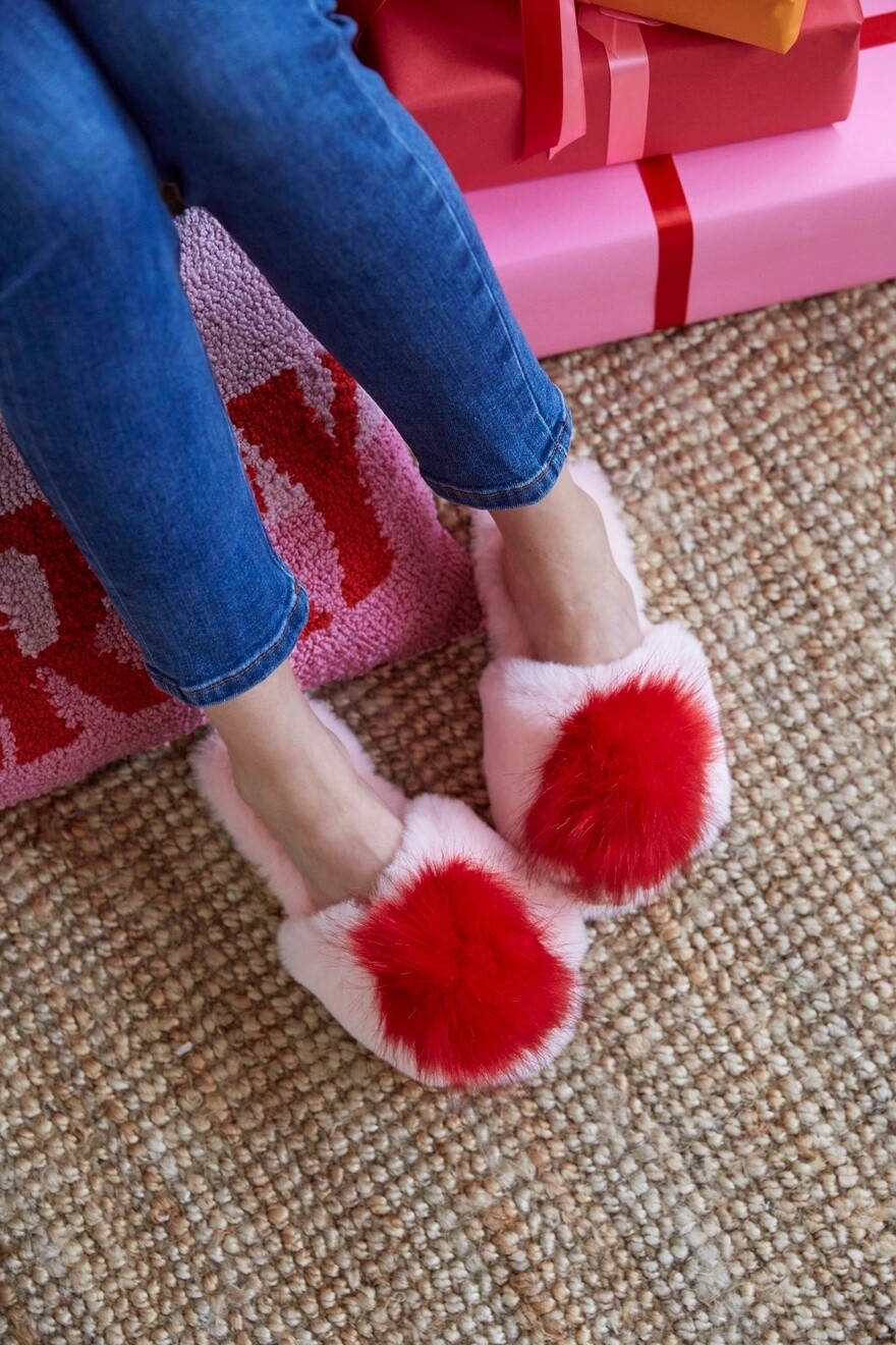 Amore Slippers | Pink