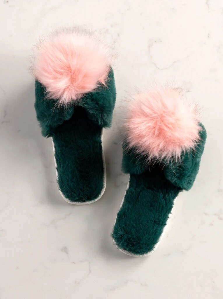 Amore Slippers | Green