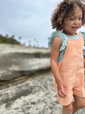 Everly Overalls | Peach