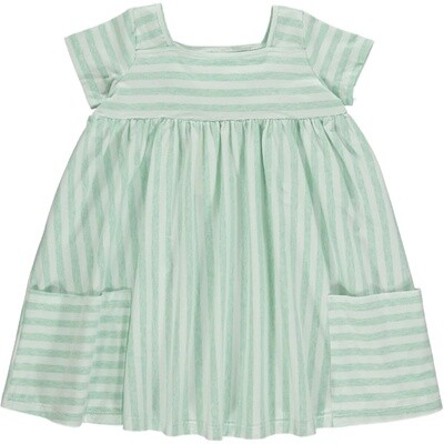 Rylie dress | Green\Ivory stripe