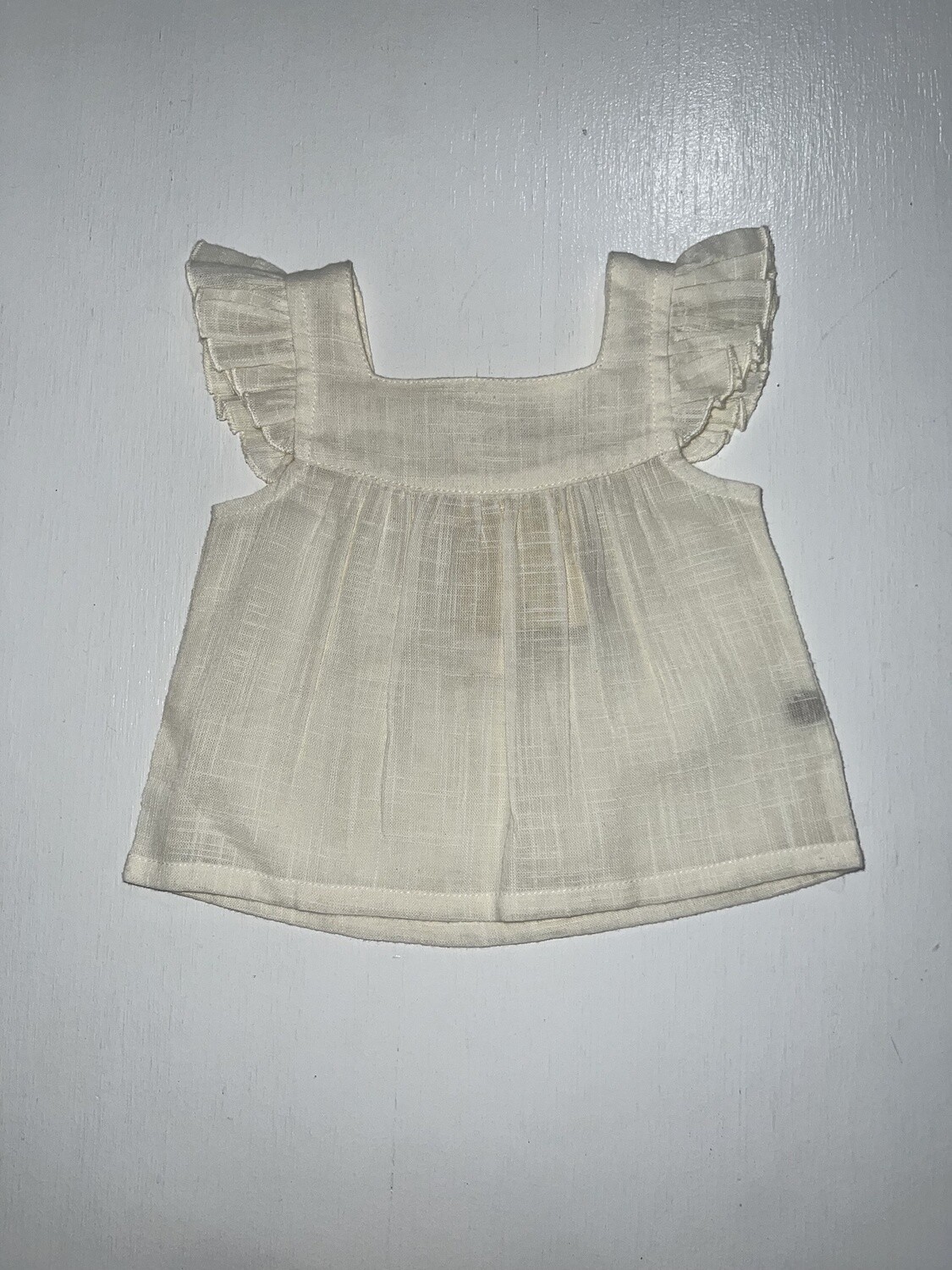 Ruffle Sleeve Top | Ivory