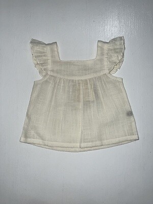 Ruffle Sleeve Top | Ivory