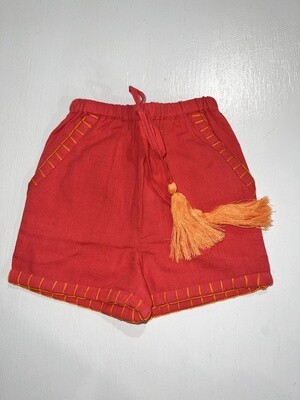 Salmon Tassle Shorts | Coral