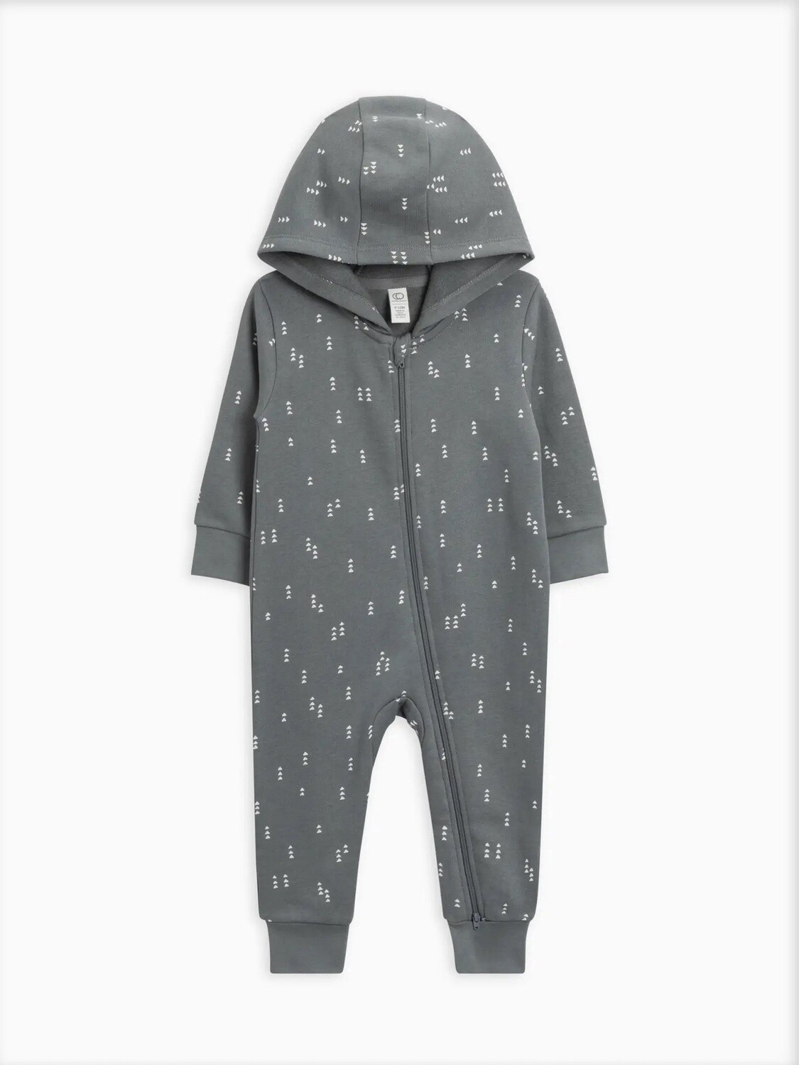 Greer Fleece Hooded Zipper Romper | Agave/Peak