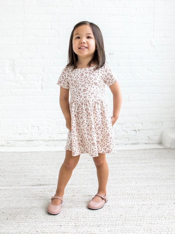 Short Sleeve Stella Swing Dress | Alma Floral