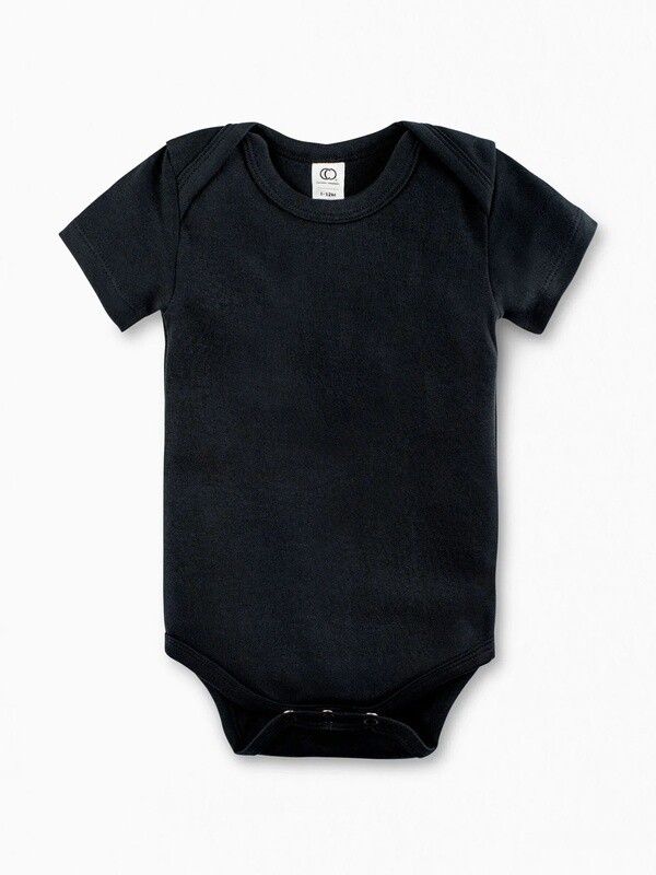 Classic Short Sleeve Bodysuit | Black