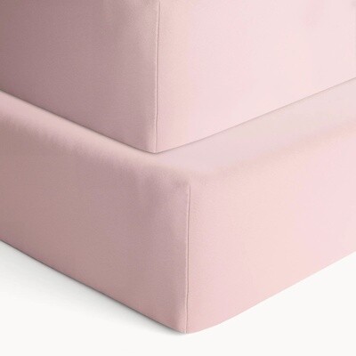 100% Organic Cotton Crib Sheets 2 Pack |  Pink
