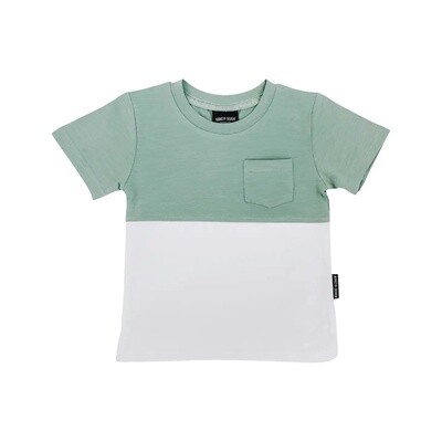 Pocket Tee | Sea Color Block Tee
