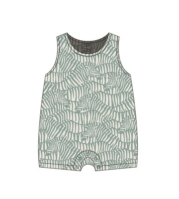 Zebra Print Muslin Coverall