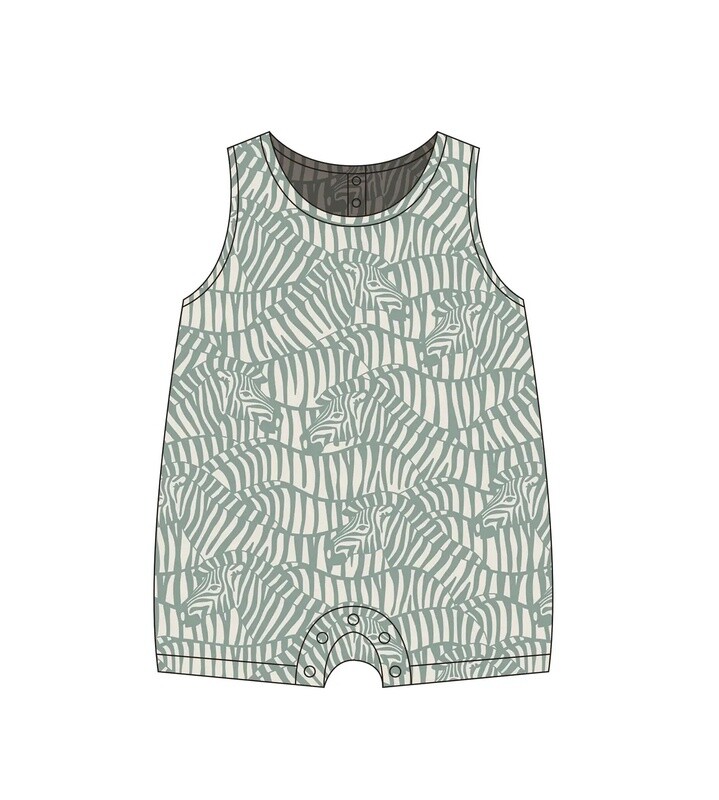 Zebra Print Muslin Coverall