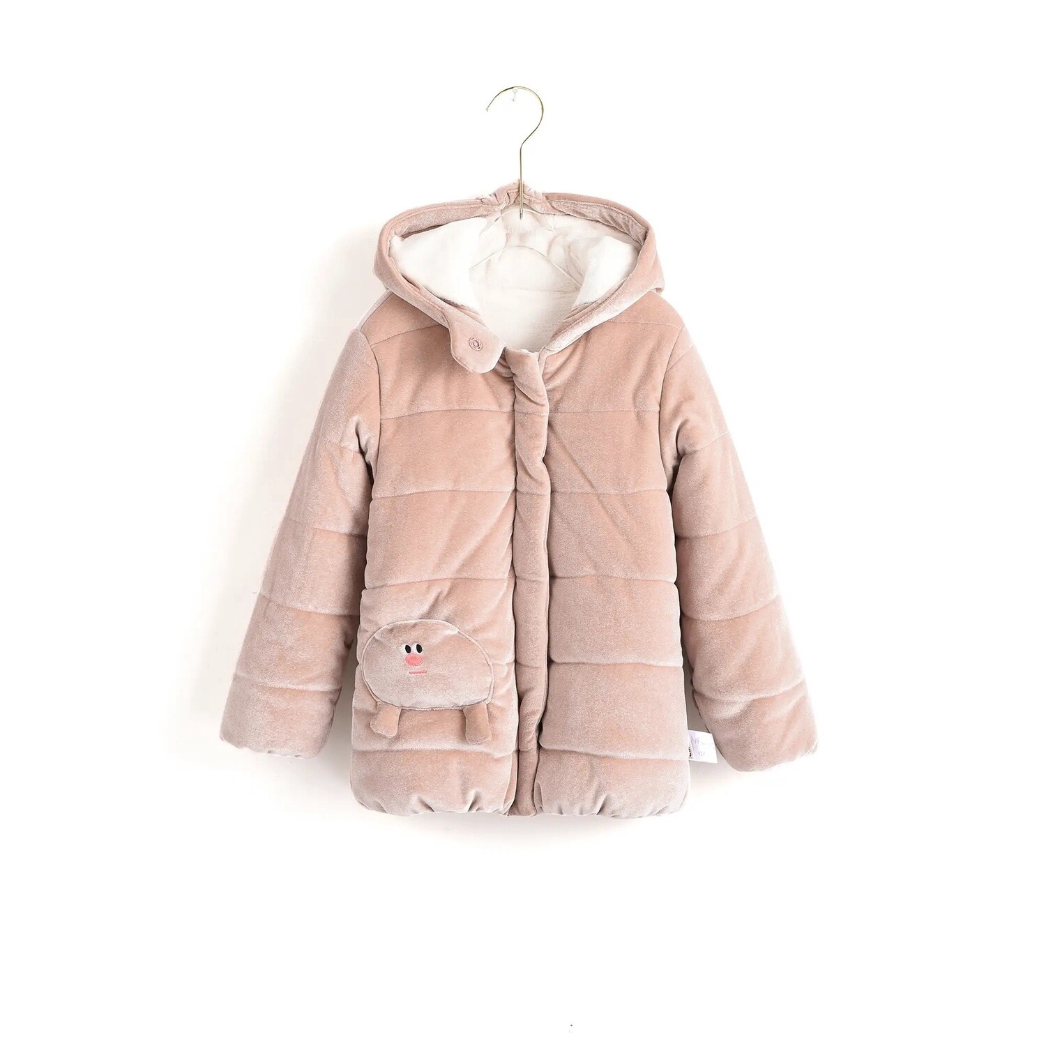 Nude Pink Puffer Jacket