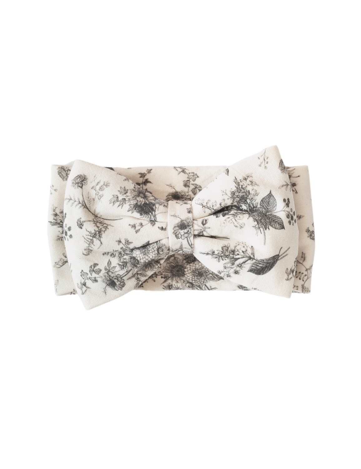 Oversized Bow Organic Cotton Baby Headband | Vintage Floral
