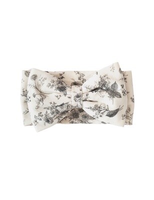 Oversized Bow Organic Cotton Baby Headband | Vintage Floral