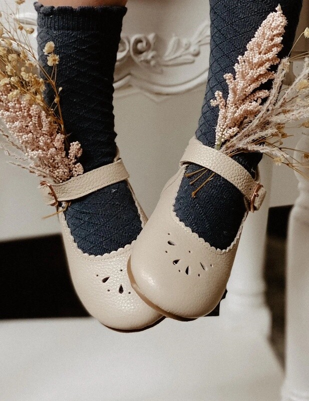 Picnic Knee-High Socks | Azure