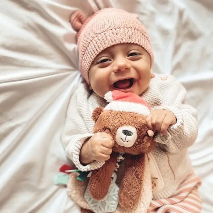 Itzy Lovey™ Holiday Bear Plush + Teether Toy