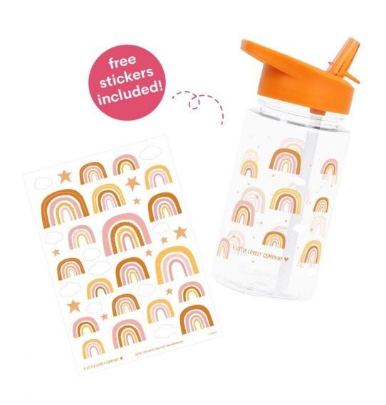 Kids drink bottle / water bottle | Rainbows