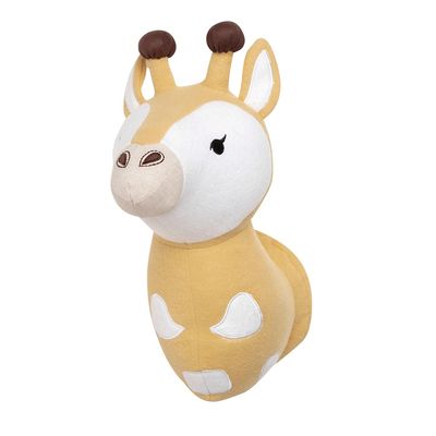 Giraffe Plush Head Wall Décor