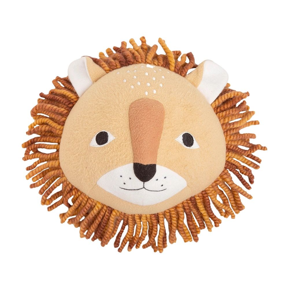 Lion Plush Head Wall Décor