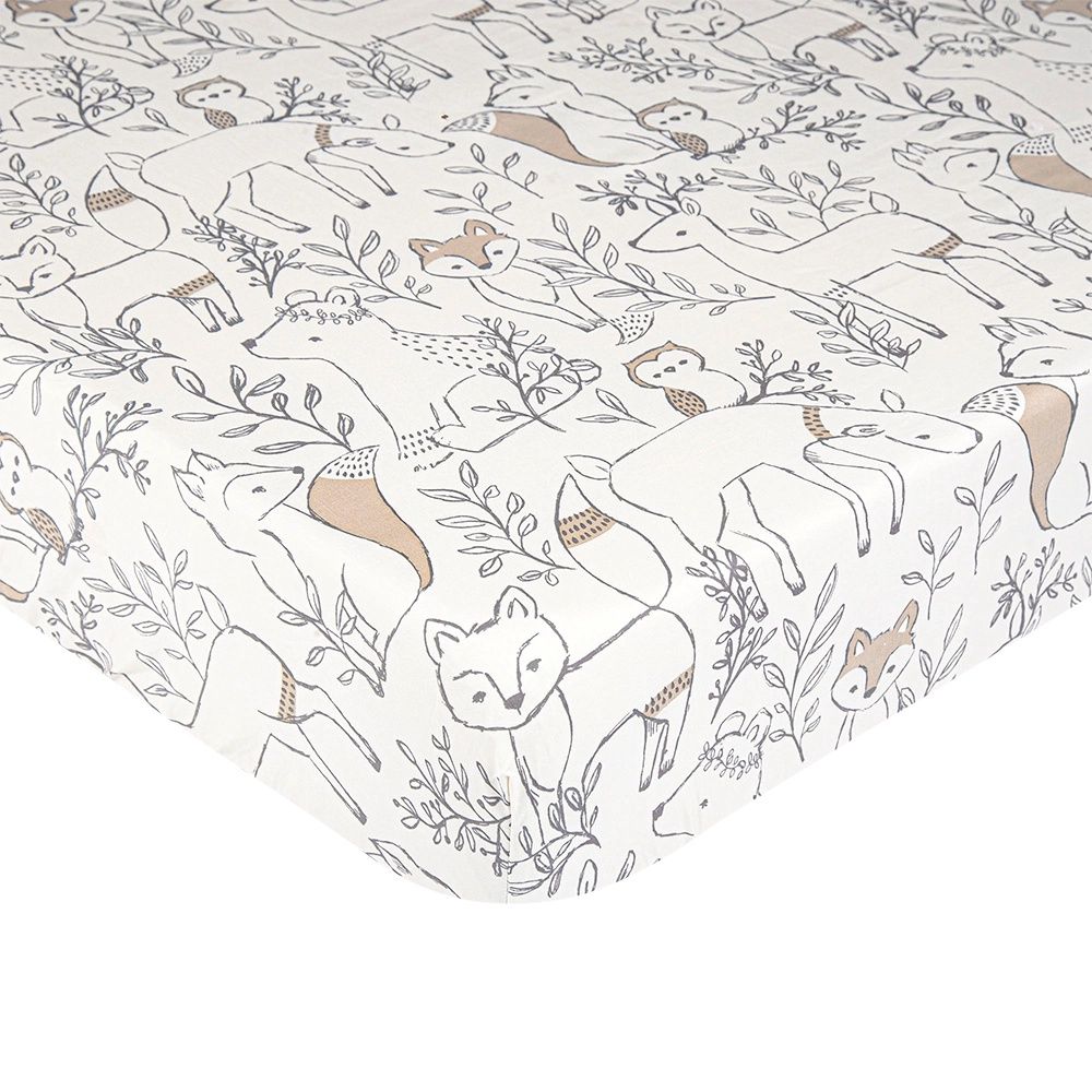 Ezra Crib Sheet | Woodland