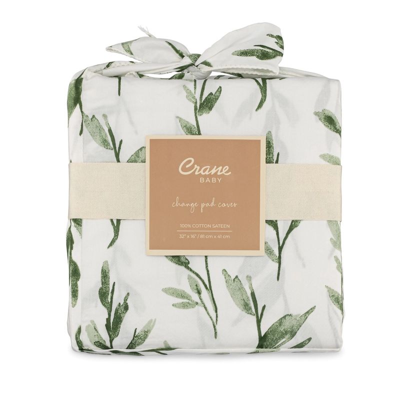 Parker Quilted Leaf Changing Pad Cover