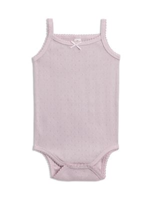 Eva Pointelle Tank Bodysuit | Wisteria