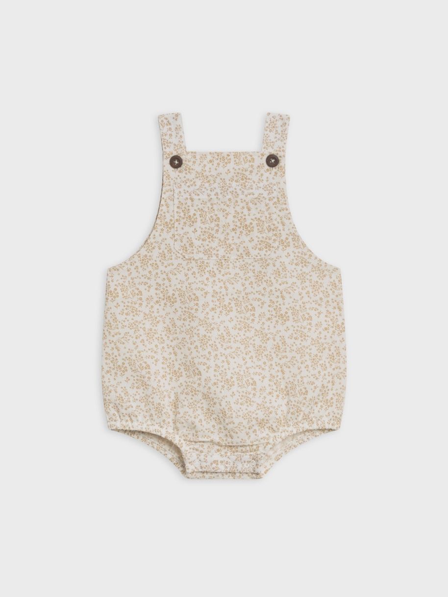 Baby Alani Linen Bubble Overall | Velma Floral / Latte