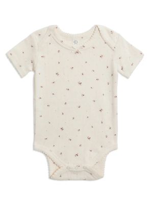 Josie Pointelle Bodysuit | Vida Floral / Ivory + Wisteria