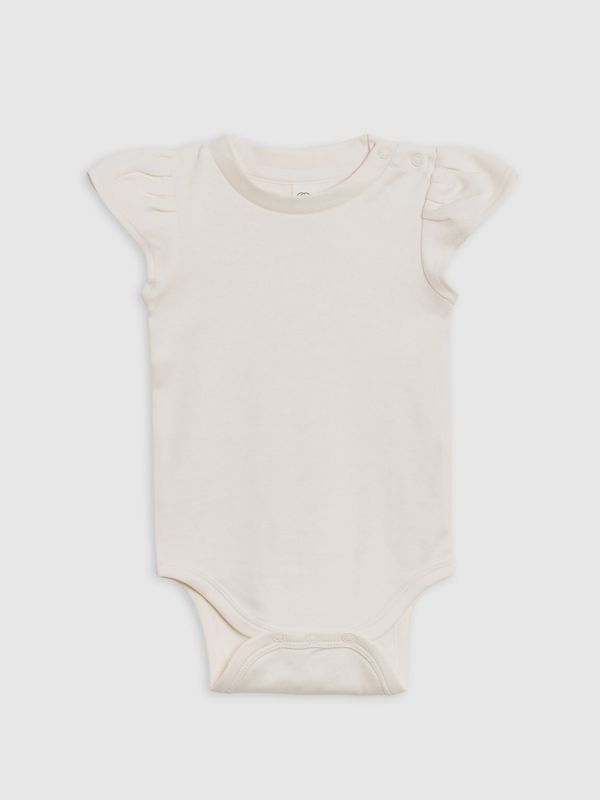 Pearl Petal Sleeve Bodysuit | Ivory