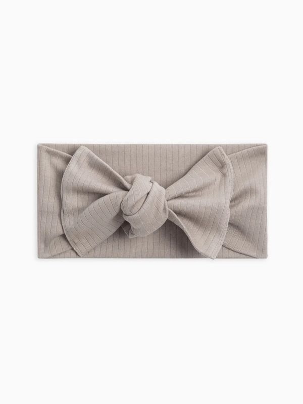 Ribbed Bow Wrap | Dove