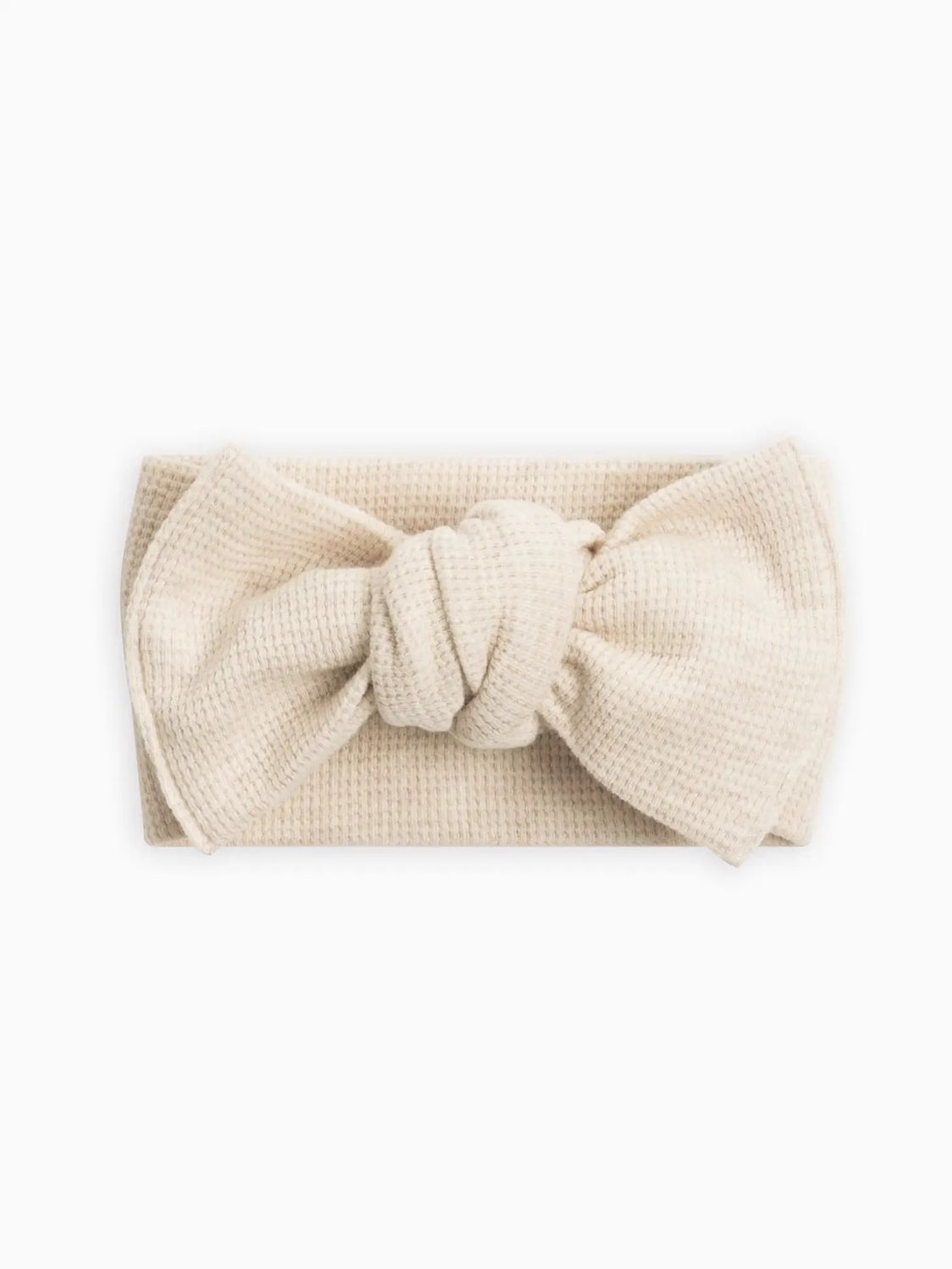 Waffle Knot Bow Wrap | Heather Oat