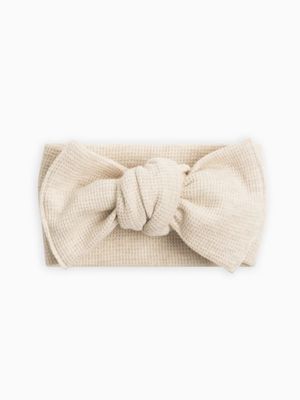Waffle Knot Bow Wrap | Heather Oat